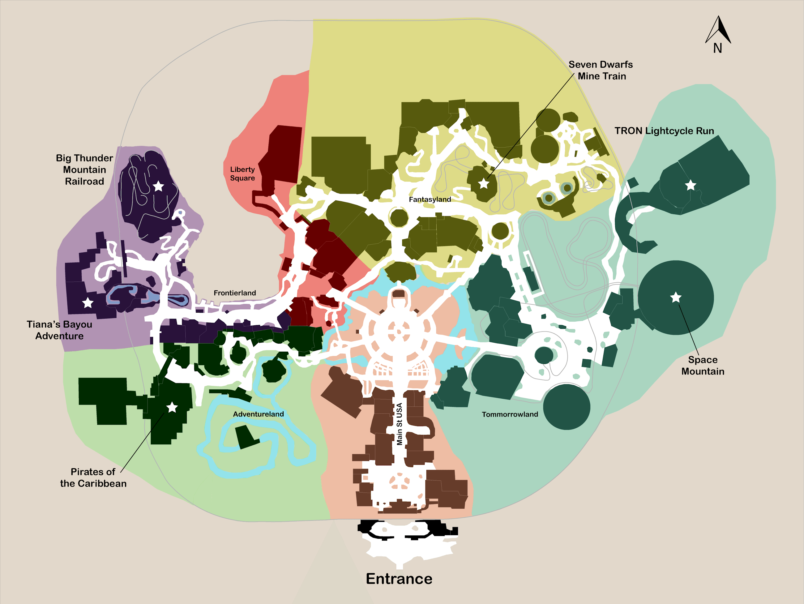 Magic Kingdom Park Map