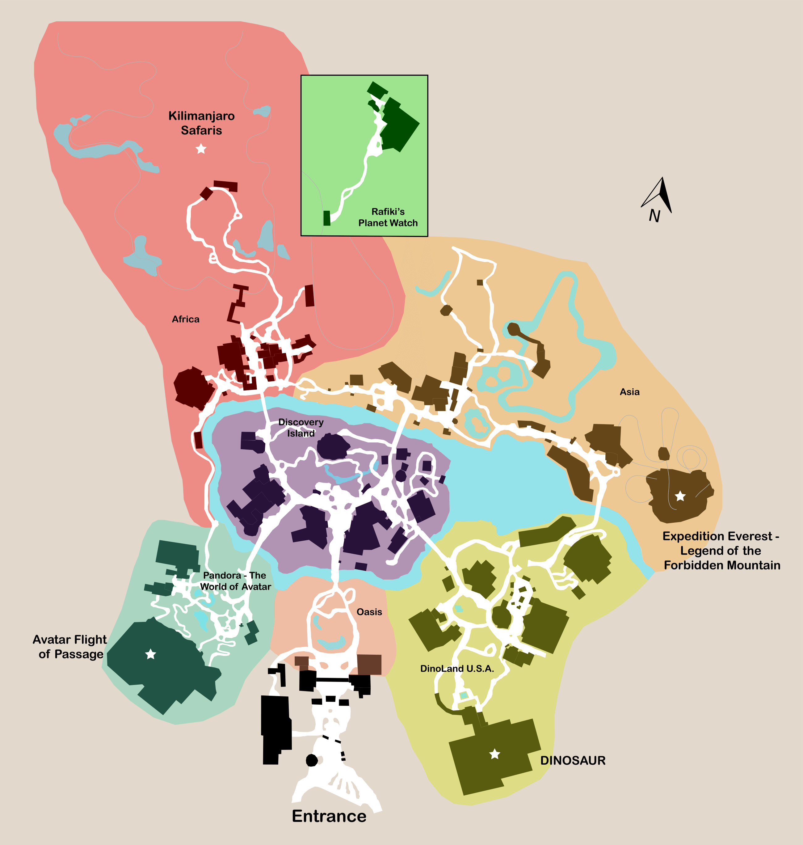 Animal Kingdom Park Map