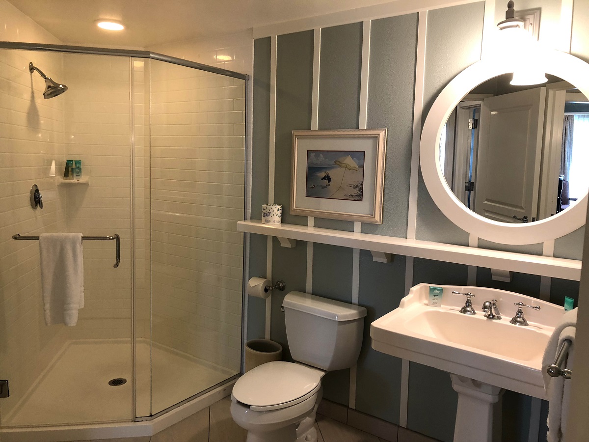 Boardwalk Villas 1- and 2-Bedroom Bathroom Shower and Sink