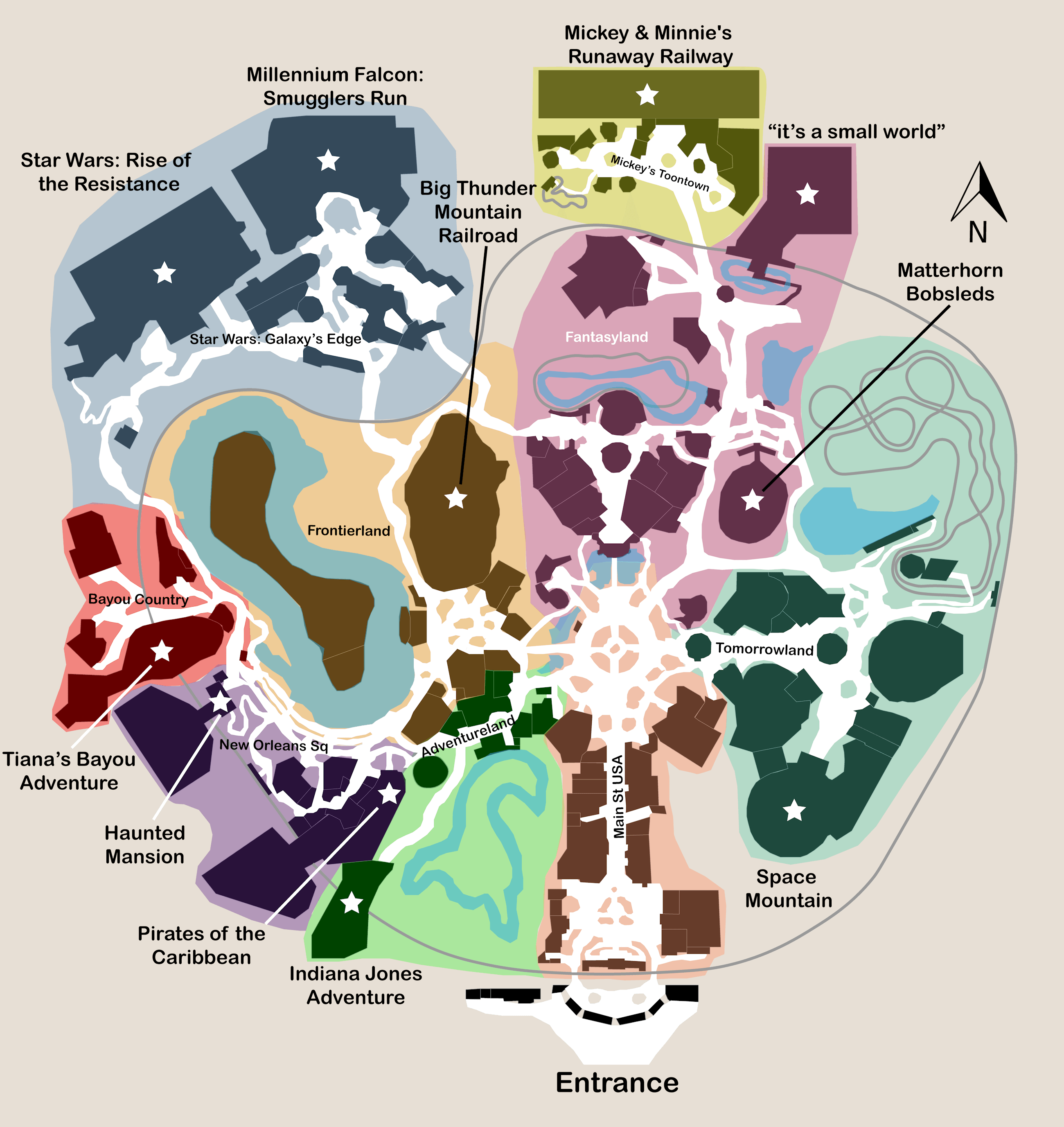 Disneyland Park Map