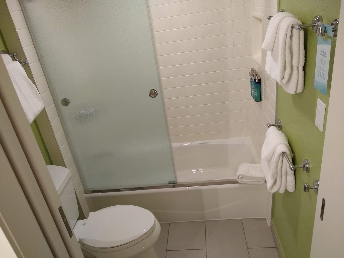 All-Star Music Family Suite Shower and Toilet