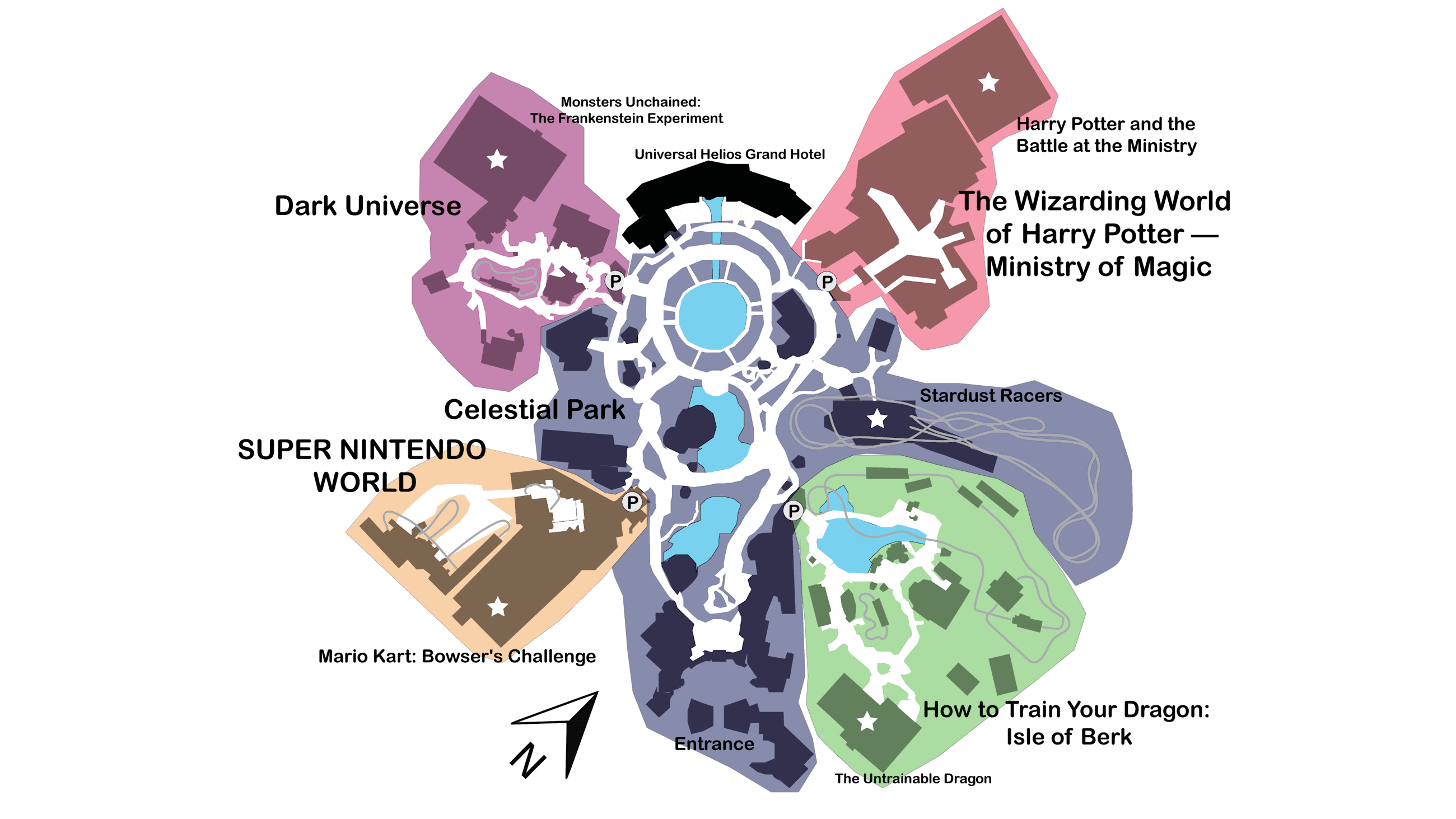 Epic Universe Park Map