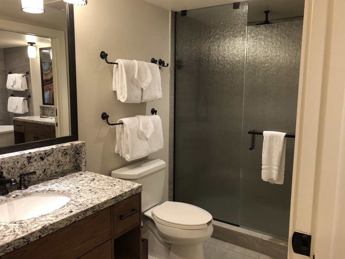 Copper Creek Villas 1-Bedroom Shower and Toilet