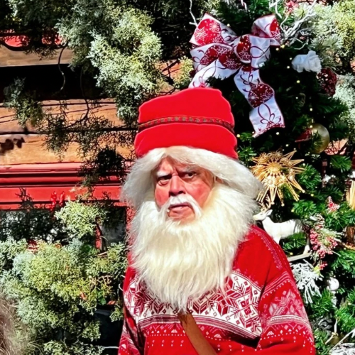A Mischievous, Magical Barn Santa in Norway Icon