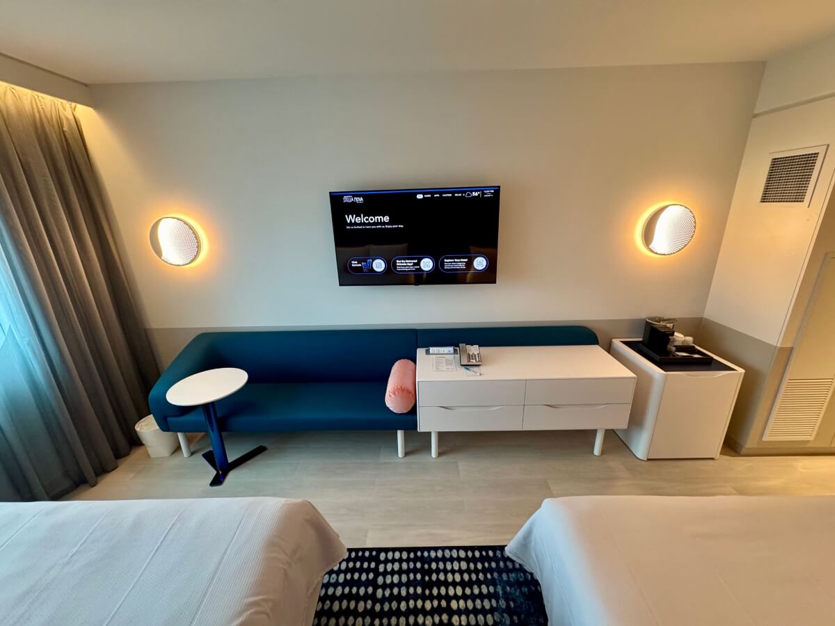 Stella Nova Couch and TV