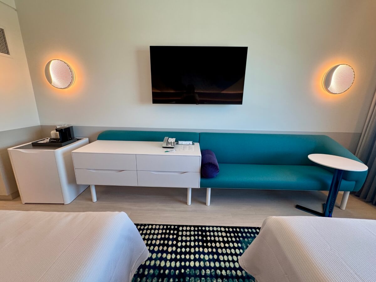 Terra Luna Couch and TV