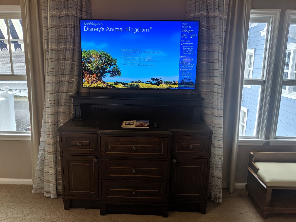 Beach Club Room TV and Dresser