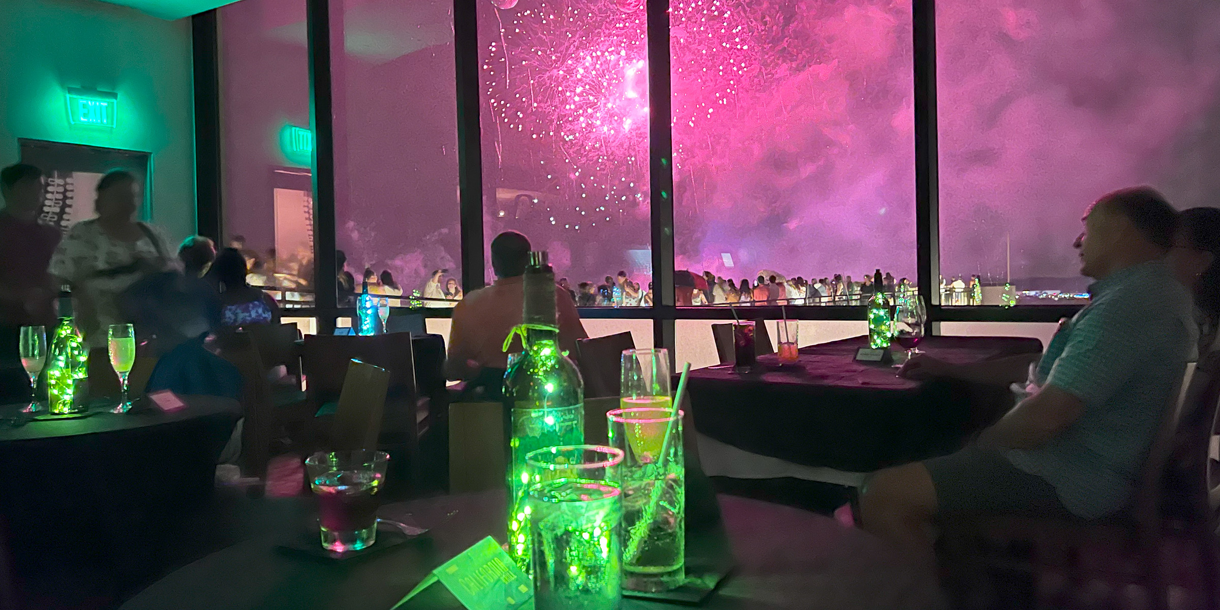 Fireworks from California Grill Lounge