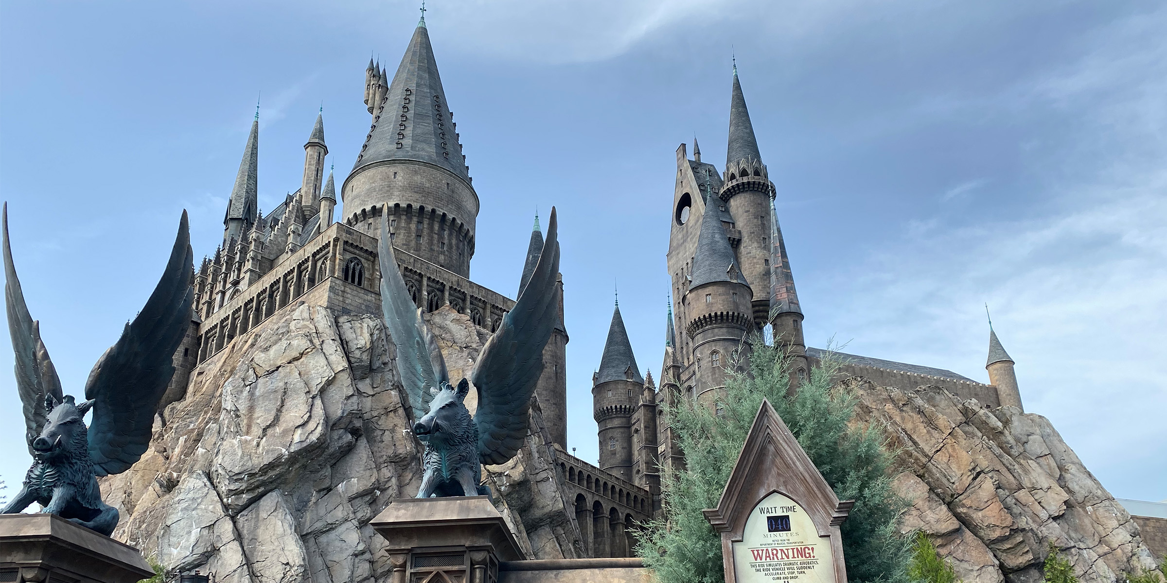 Harry Potter and the Forbidden Journey ride seats modified to fit