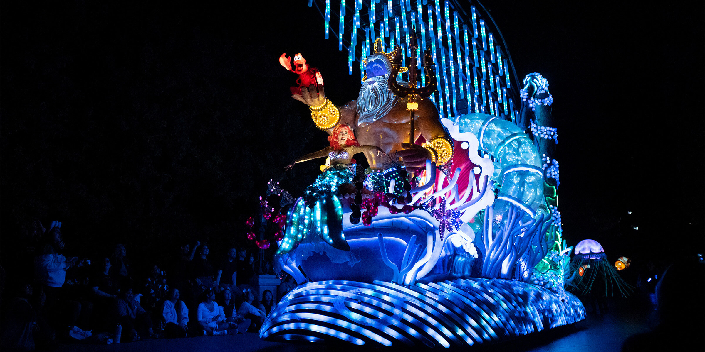Little Mermaid Float of Paint the Night Parade